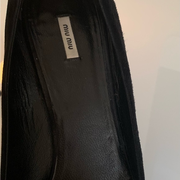 Miu MIu shoes / Bow accent / Suede Heels (Authentic) - Picture 8 of 9